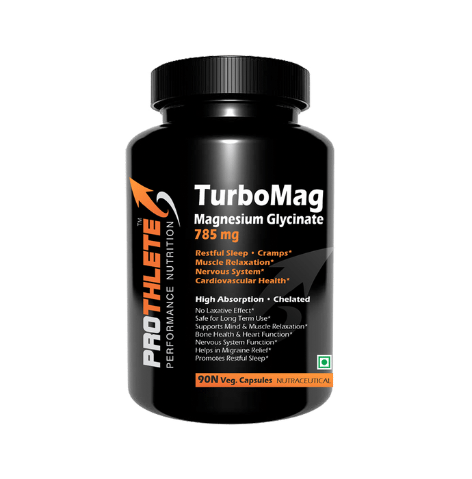 Prothlete Turbomag Magnesium Glycinate 785mg Veg Capsule