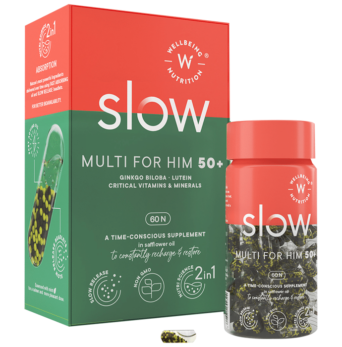 Wellbeing Nutrition Slow Multi for Him 50+ Capsule