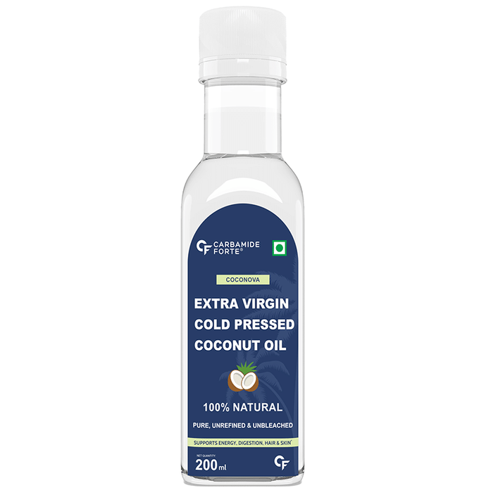 Carbamide Forte 100% Pure Virgin Coconut Oil Cold Pressed for Skin, Hair Growth & Cooking