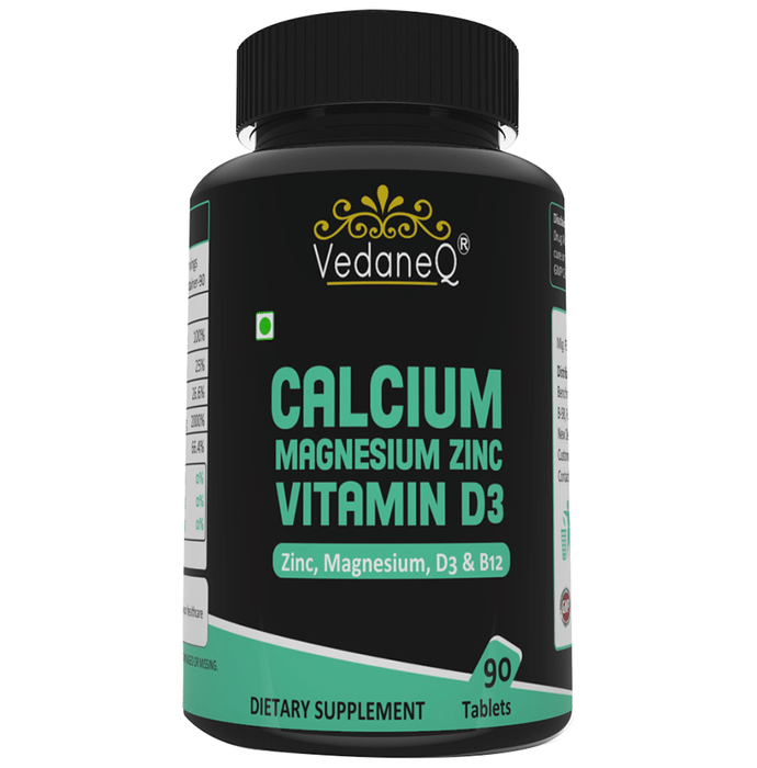 VedaneQ Calcium Magnesium Zinc Vitamin D3 Tablet