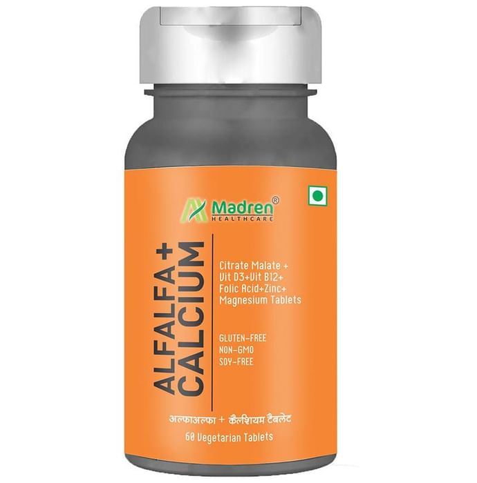 Madren Healthcare Alfalfa + Calcium Vegetarian Tablet