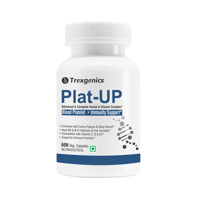 Trexgenics Plat-UP Platelet Support Veg Capsule