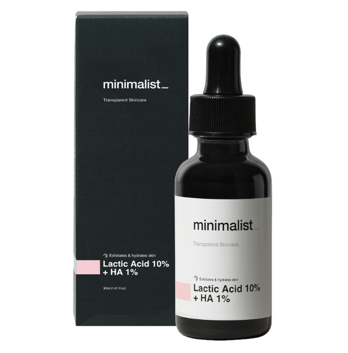 Minimalist Lactic Acid 10% + HA 1% Face Serum