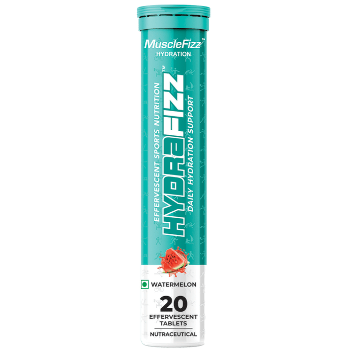 Musclefizz Hydrafizz Daily Hydration Support Effervescent Tablet Watermelon