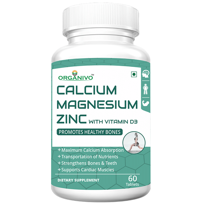 Organivo Calcium Magnesium Zinc with Vitamin D3 Tablet