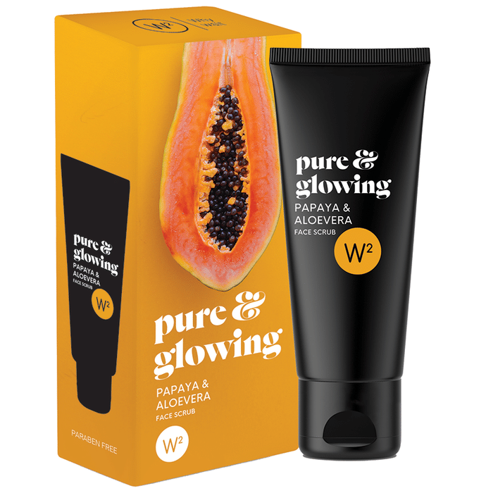 W2 Pure & Glowing Papaya & Aloevera Face Scrub