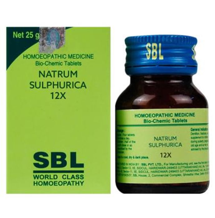 SBL Natrum Sulphurica Biochemic Tablet 12X