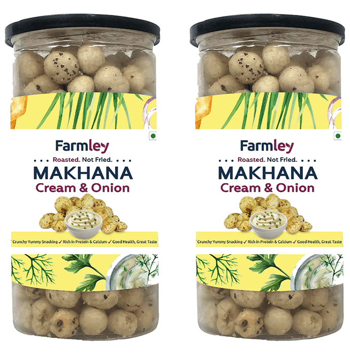 Farmley Cream & Onion Makhana (90gm Each)