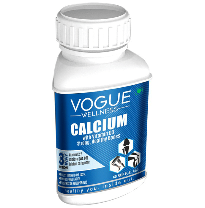 Vogue Wellness Calcium Softgel Cap (60 Each)