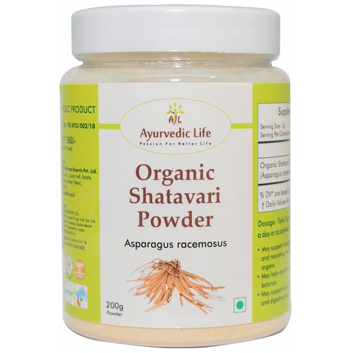 Ayurvedic Life Organic Shatavari Asparagus Racemosus Powder