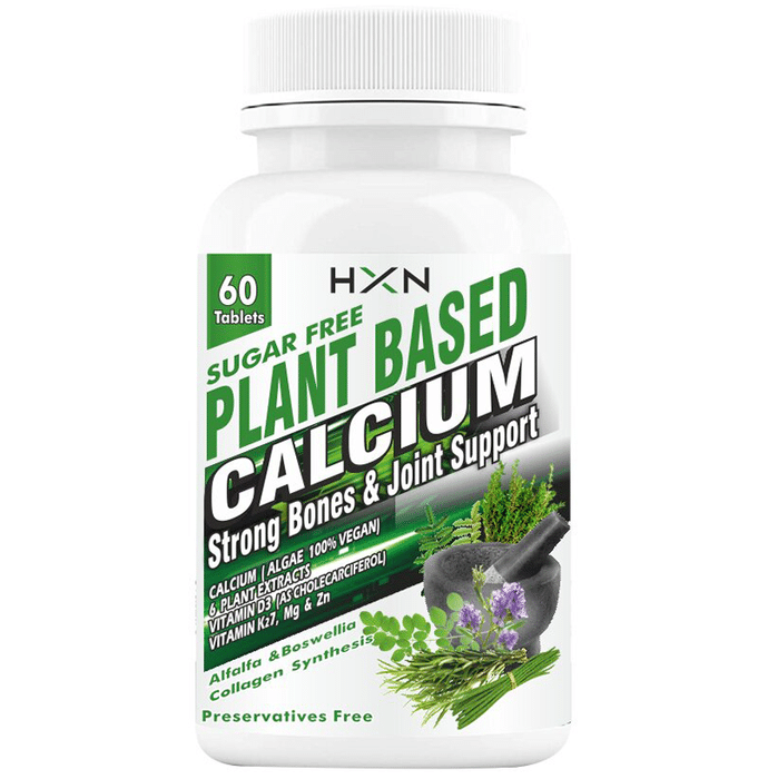 HXN Plant Based Calcium Strong Bone & Joint Support Tablet Sugar Free