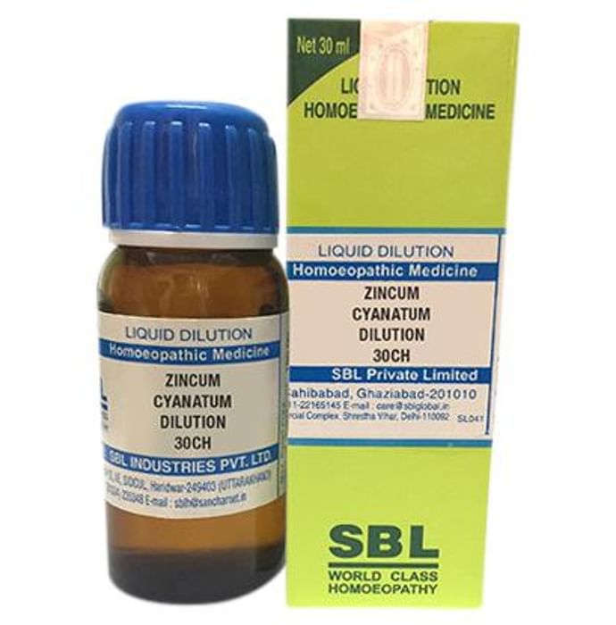 SBL Zincum Cyanatum Dilution 30 CH