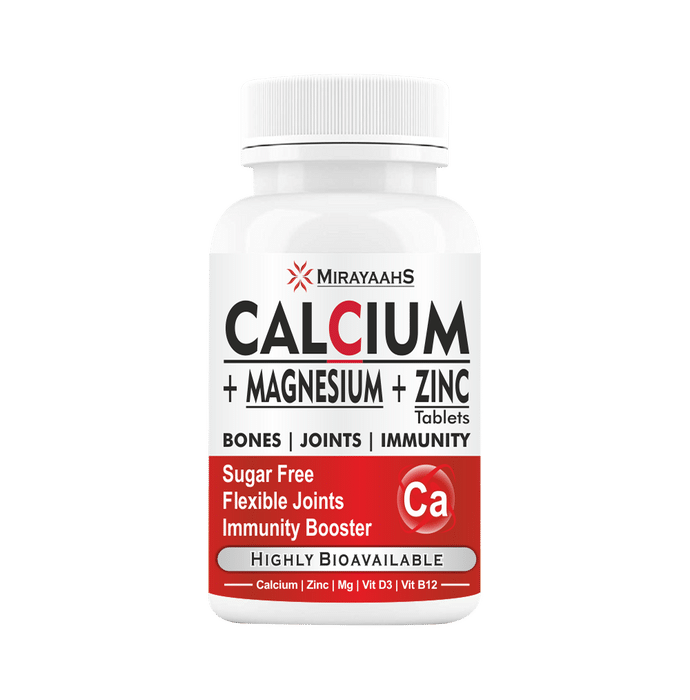 Mirayaahs Calcium+Magnesium+Zinc Chewable Tablet