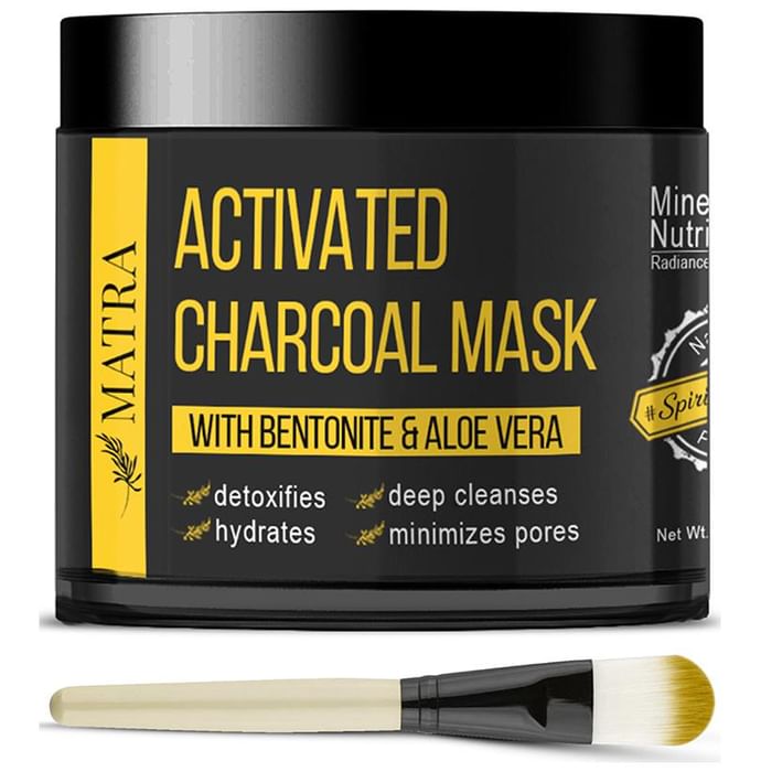 Matra Activated Charcoal with Face Mask Brush Free Face Mask