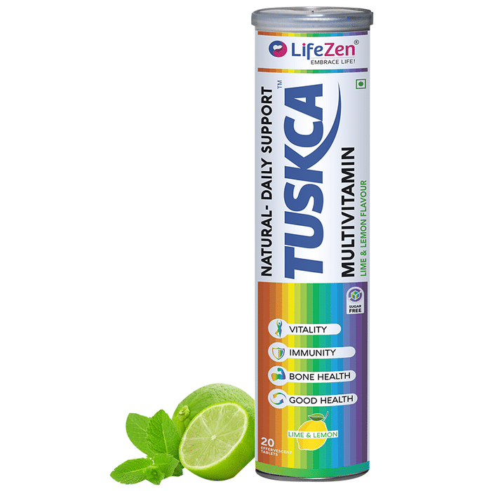 Tuskca Multivitamin Effervescent Tablet Lemon