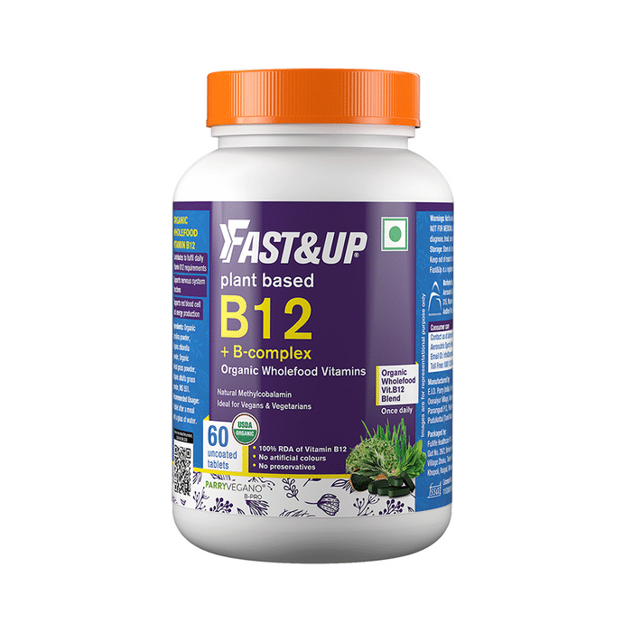 Fast&Up Plant Based B12+B-Complex Uncoated Tablet