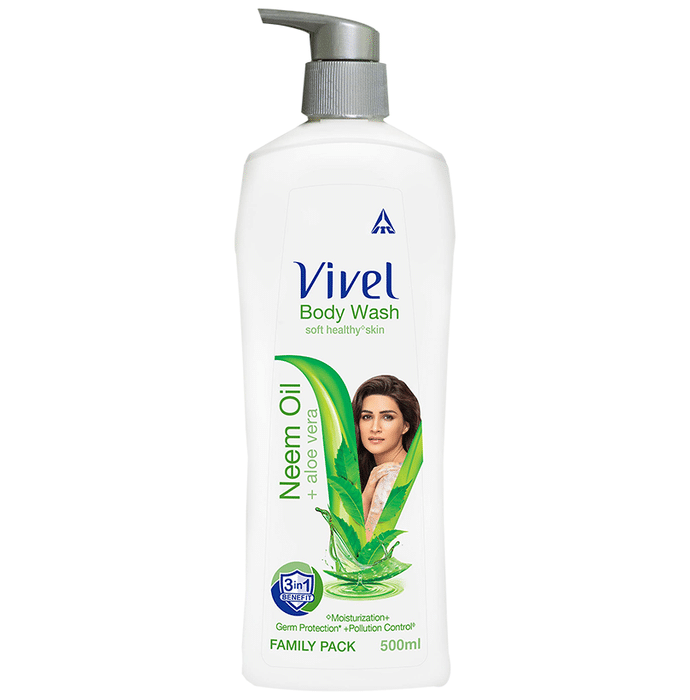 Vivel Neem Oil + Aloe Vera Family Pack Body Wash