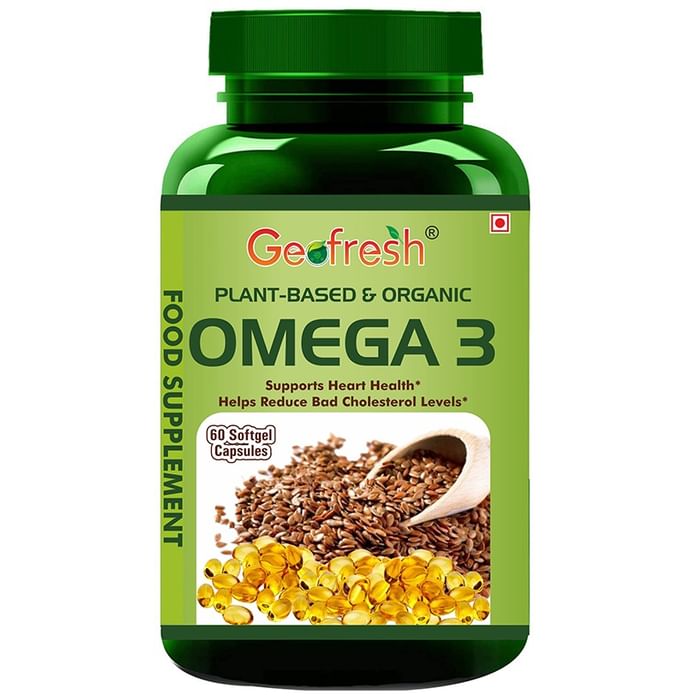 Geofresh Plant Based & Organic Omega 3 Softgel Capsule