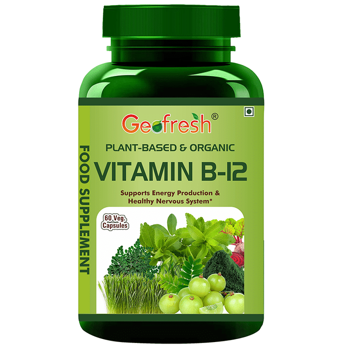 Geofresh Natural Plant Based & Organic Vitamin B12 Veg Capsule