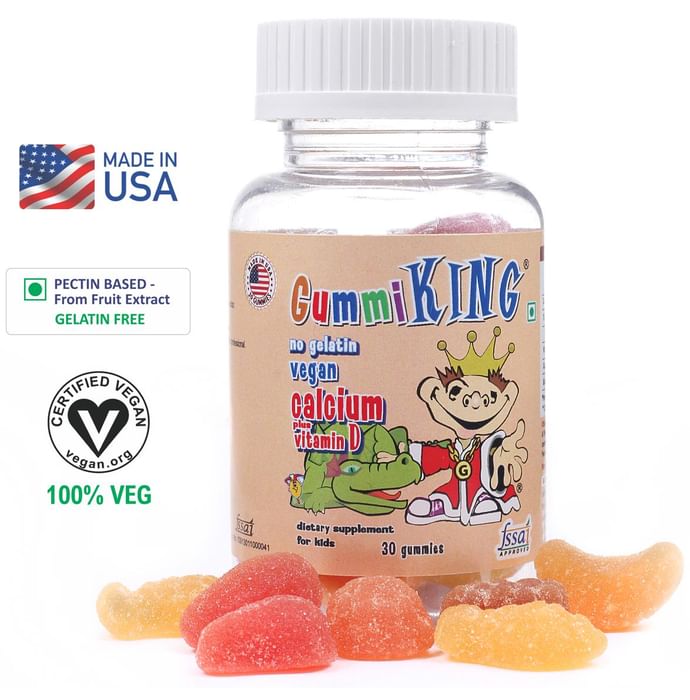 Gummiking Calcium Plus Vitamin D formula for Bone, Health & Development Gummy
