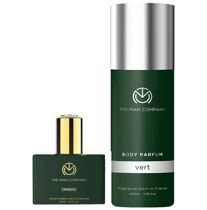 The Man Company Combo Pack of Ombre Pour Home Eau De Parfum 30ml & Vert Body Parfum 120ml