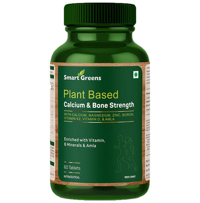 Smart Greens Plant Based Calcium & Bone Strength Tablet