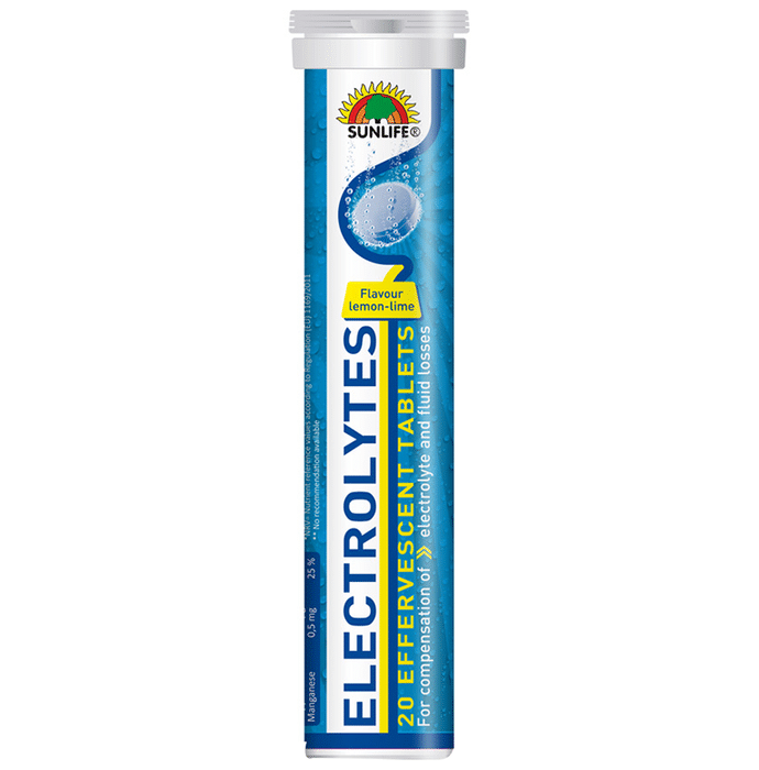 Sunlife Electrolytes Effervescent Tablet Lemon-Lime