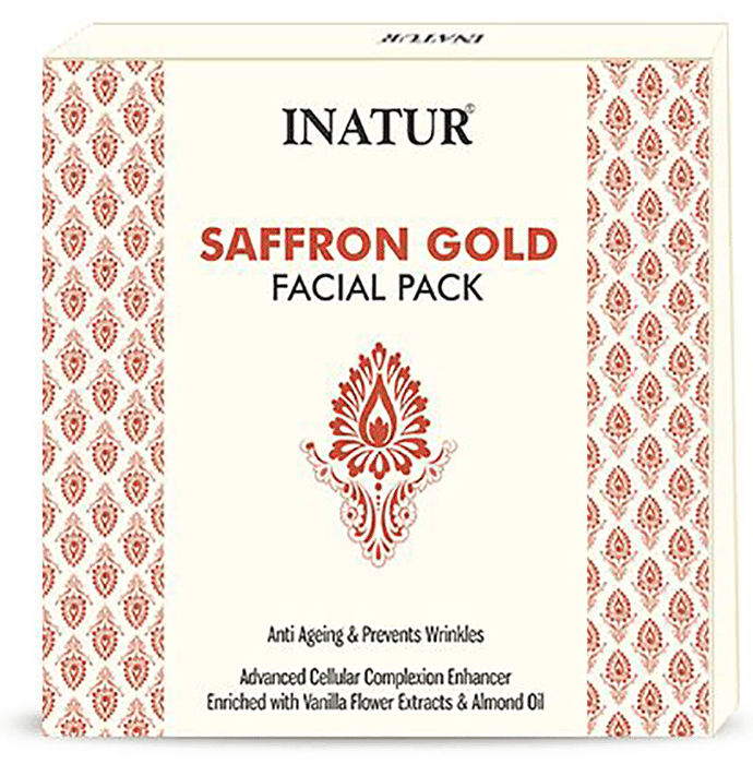Inatur Saffron Gold Facial Pack