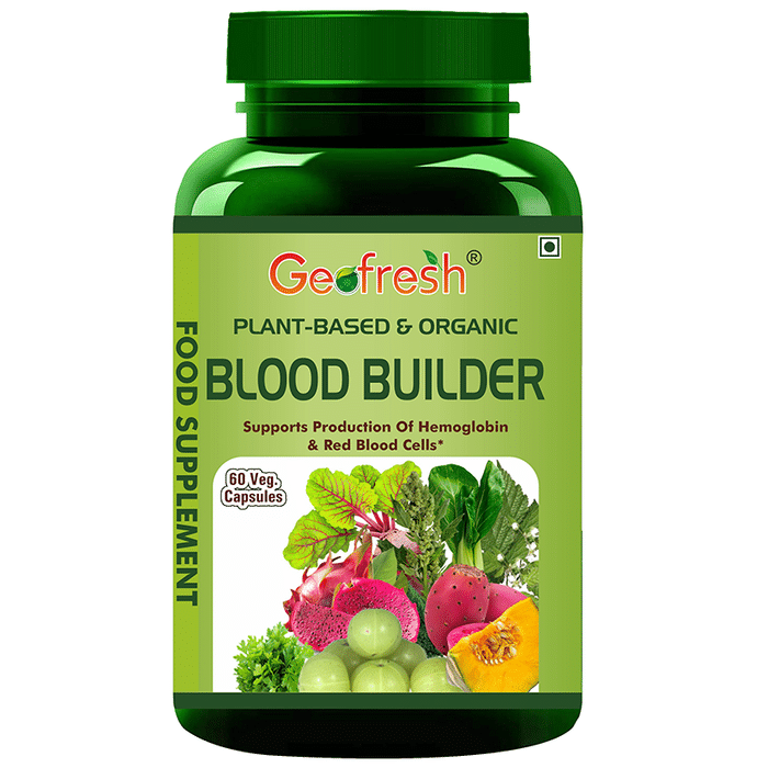 Geofresh Natural Plant Based & Organic Blood Builder Veg Capsule