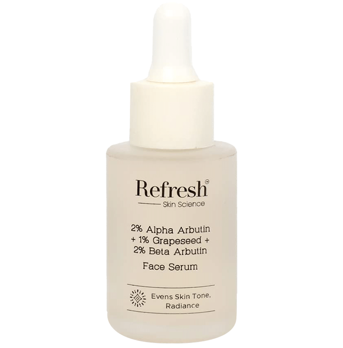 Refresh Skin Science 2% Alpha Arbutin + 1% Grapeseed + 2% Beta Arbutin Face Serum