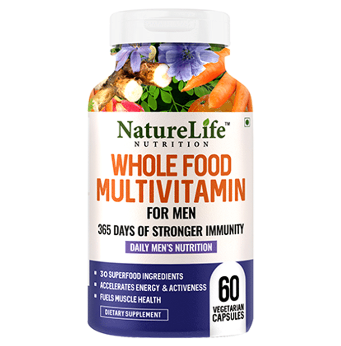 Nature Life Nutrition Whole Food Multivitamin for Men Vegetarian Capsule