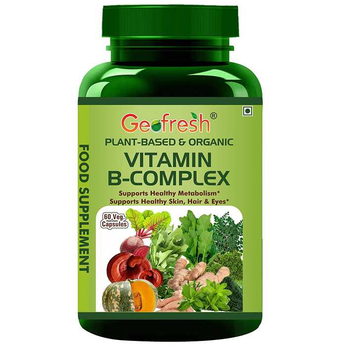 Geofresh Natural Plant Based & Organic B Complex Veg Capsule