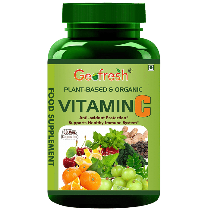 Geofresh Natural Plant Based & Organic Vitamin C Veg Capsule