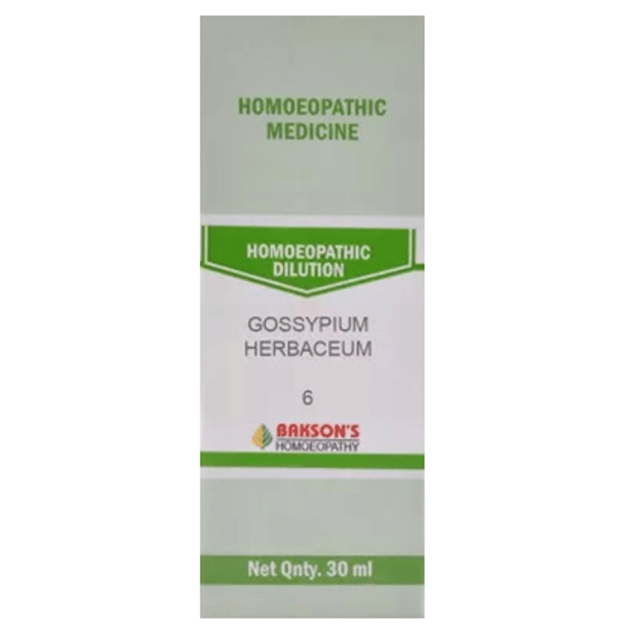 Bakson's Gossypium Herbaceum Dilution 6 CH