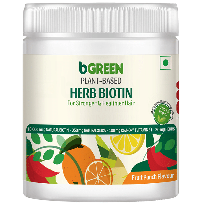 B Green Plant-Based Herb Biotin Powder