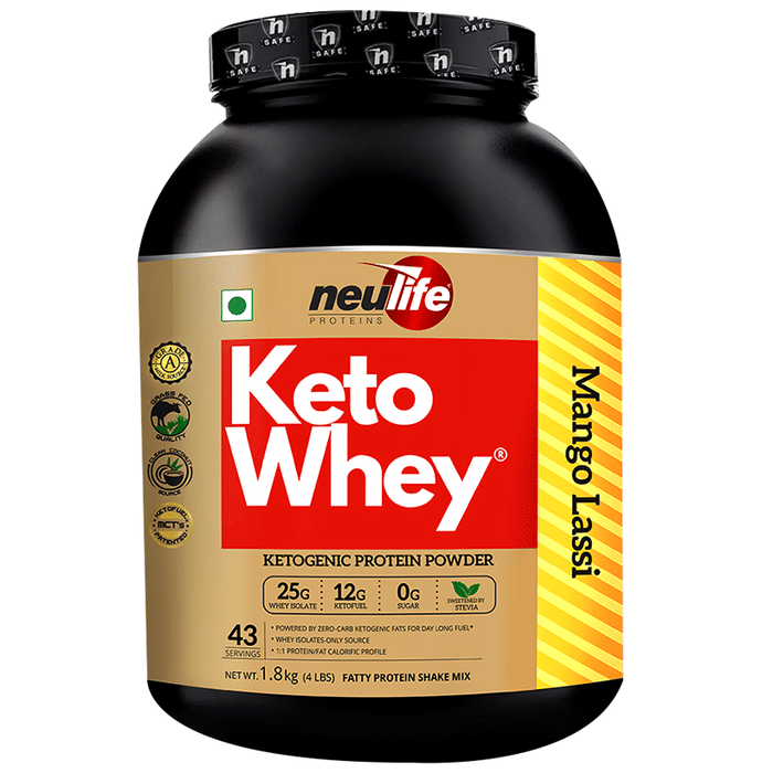 Neulife Keto Whey Ketogenic Protein Powder Mango Lassi