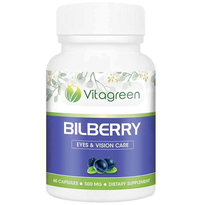Vitagreen Bilberry 500mg Capsule