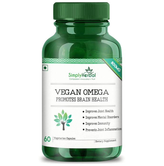 Simply Herbal Vegan Omega Vegetarian Capsules
