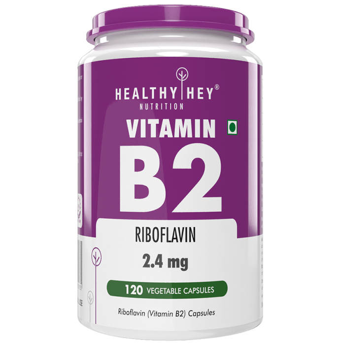 HealthyHey Nutrition Vitamin B2 2.4mg Vegetable Capsule