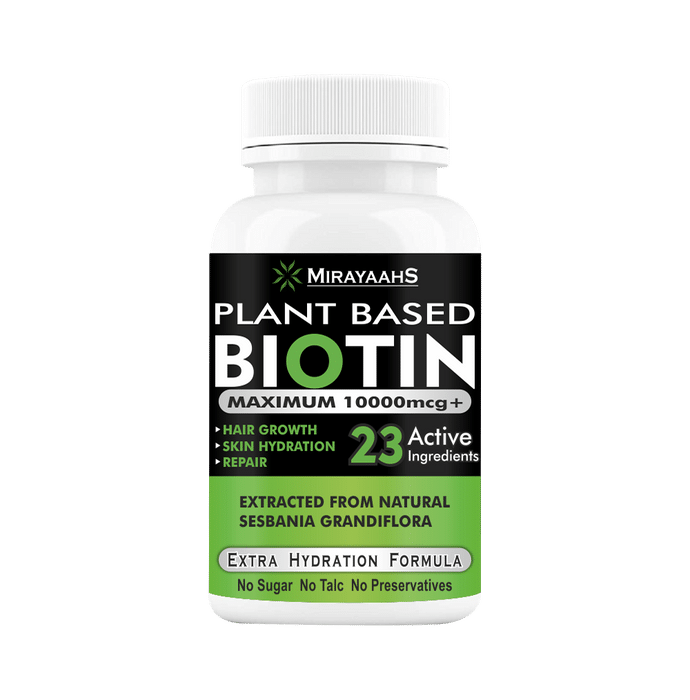 Mirayaahs Plant Based Biotin Tablet Sugar Free