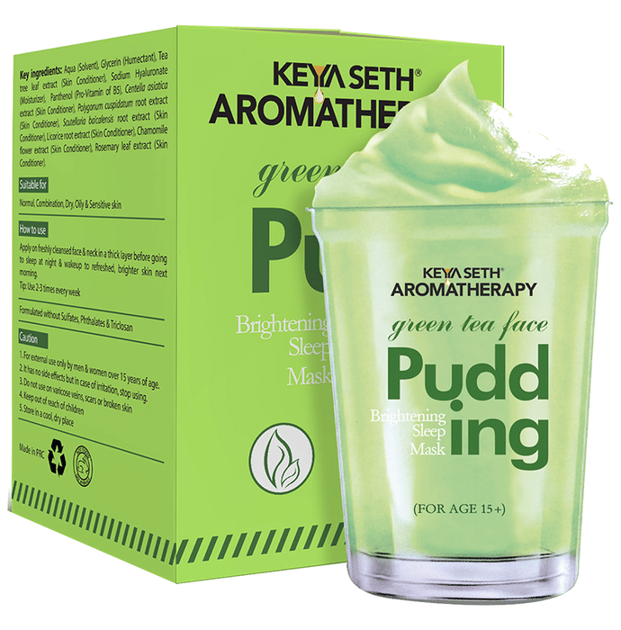 Keya Seth Aromatherapy Green Tea Face Pudding Brightening Sleep Mask for Age 15+