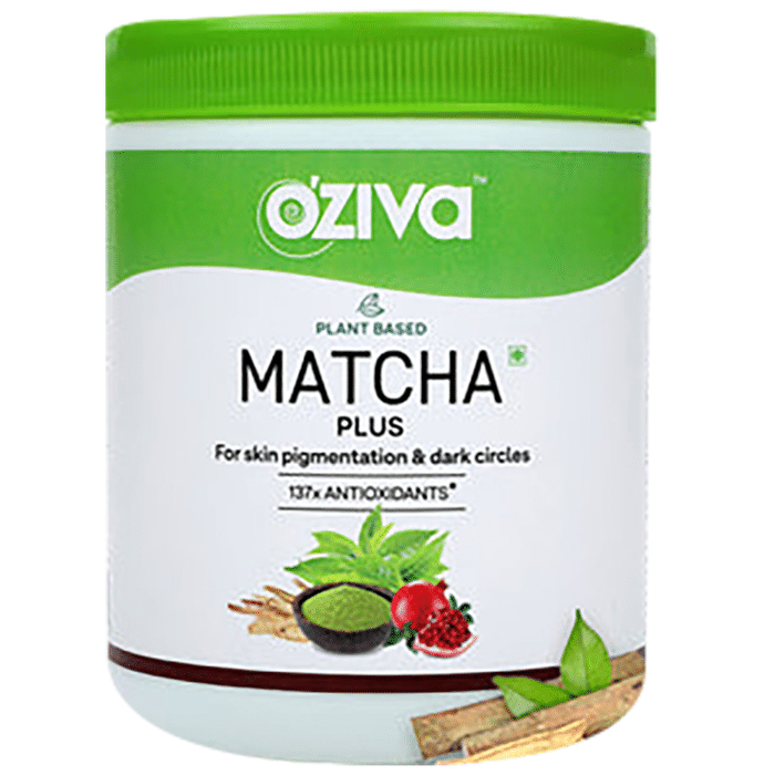 Oziva Plant Based Matcha Plus for Skin Pigmentation & Dark Circles