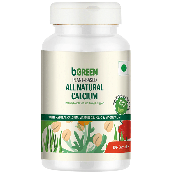 B Green Plant-Based All Natural Calcium Capsule