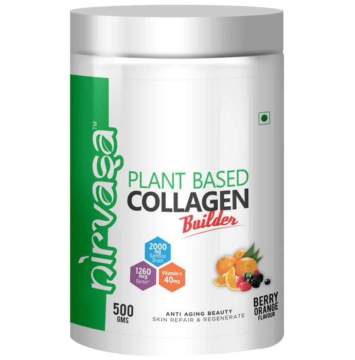 Nirvasa Plant Based Collagen Builder Berry Orange