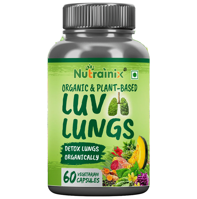 Nutrainix Organic & Plant-Based Luv Lungs Vegetarian Capsule