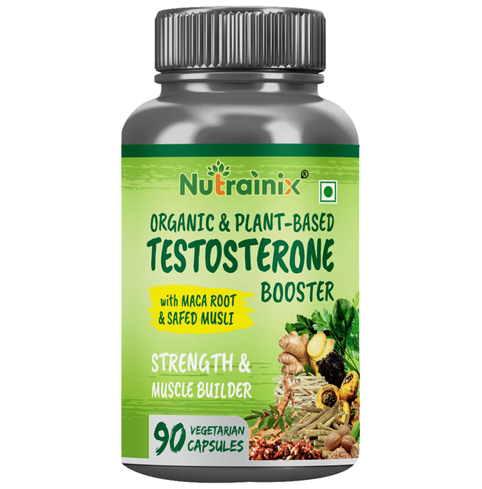 Nutrainix Organic & Plant-Based Testosterone Booster Vegetarian Capsule