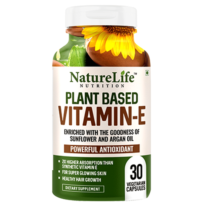 Nature Life Nutrition Plant Based Vitamin-E Vegetarian Capsule