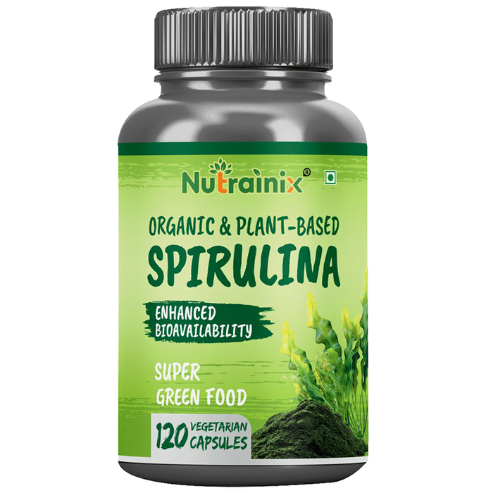 Nutrainix Organic & Plant-Based Spirulina Vegetarian Capsule