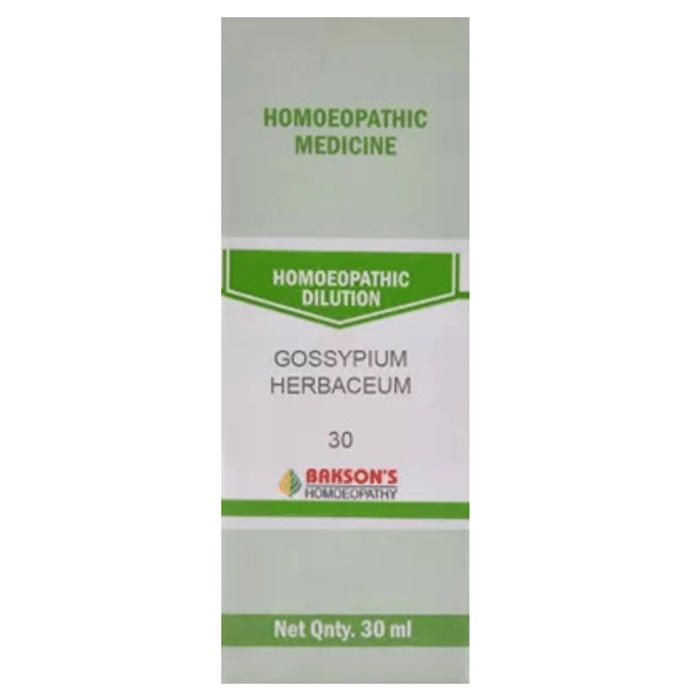 Bakson's Gossypium Herbaceum Dilution 30