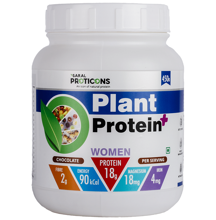 Saral Proticons Plant Protein+ Powder Chocolate